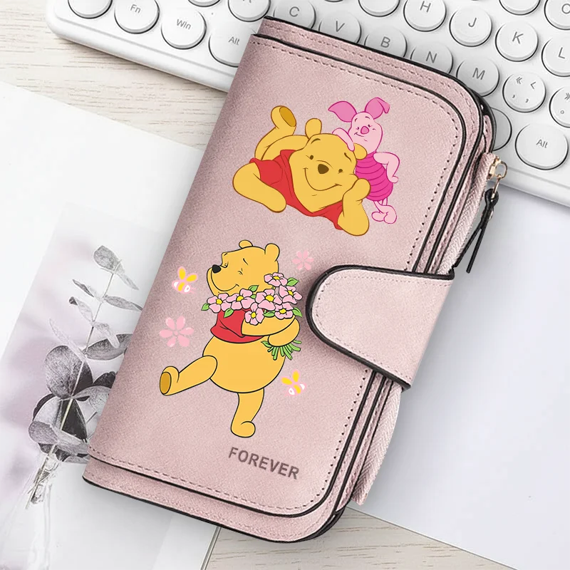 Winnie the Pooh PU Leather Wallet with Zipper Closure & Card Holder S4d17e1d56536463fa5044bd332edbc70u
