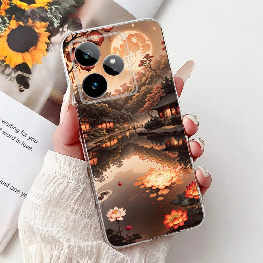 Luxury Painted Soft Silicone Phone Case - Stylish Protective Cover and s Bag