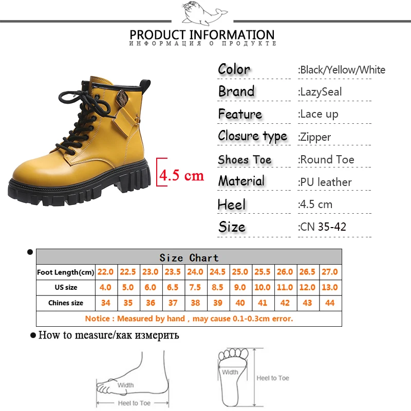 LazySeal Platform Ankle Boots Women Shoes Zipper Cross-tied Square 4.5cm Heel Round Toe Ankle Boots For Women Ladies Shoes