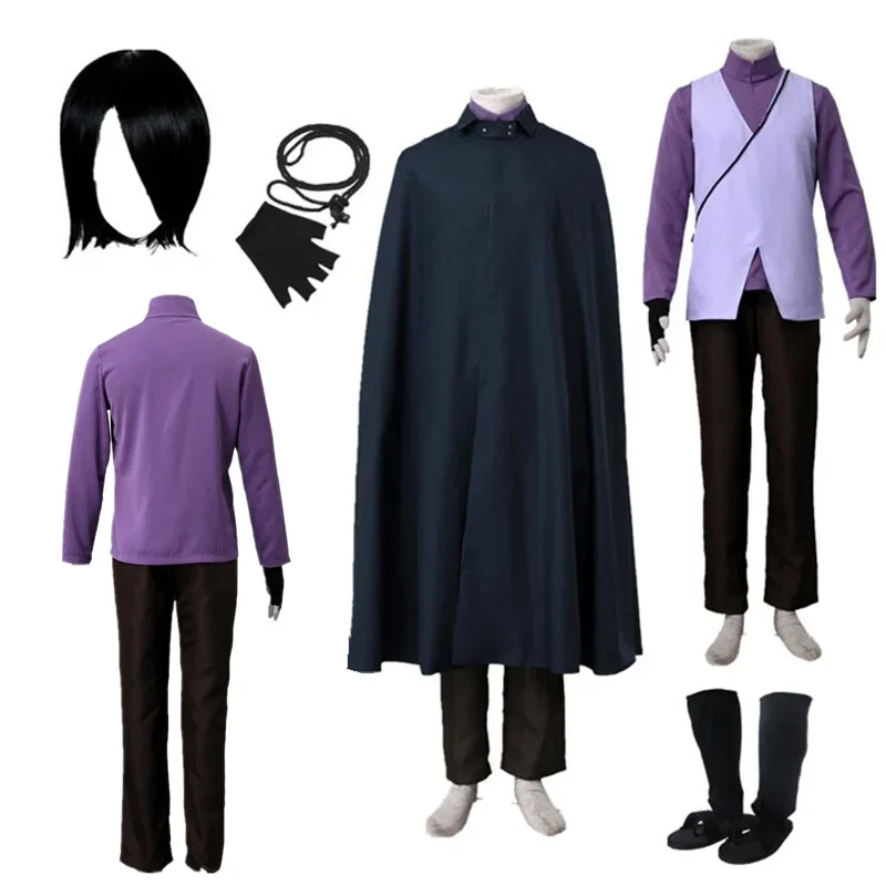 

Anime Cosplay The Last Movie Uchiha Uzumaki Boruto Sasuke Full Set Cosplay Halloween costumes