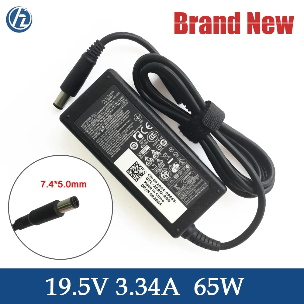 Cargador La65nm130 Para Laptop Dell ® 65w 19.5v 3.34a 7.4mm