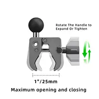 FANAUE Handlebar Clamp Mount Base mobile phone holder stand Support bracket Motorbike motorcycle Bicycles ATV/UTV for RAM Mounts - Image 6
