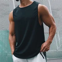 Summer Men Vest Solid Color Quick Dry Sleeveless Polyester Summer Fitness Top for Sports Casual Male Tops Clothing Fitness Vests - Image 5