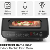 Indoor Pizza Oven - Makes 12 Inch Pizzas in Minutes, Heats up to 800°F - Countertop Electric Pizza Maker with 5 Touchscreen 2