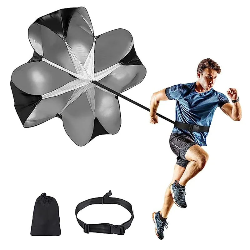 Paracadute per Allenamento di Agilità a Velocità Regolabile, Corda di Resistenza per Calcio, Attrezzo per Fitness e Corsa, Strumento per Ostacoli Sportivi - immagine 6