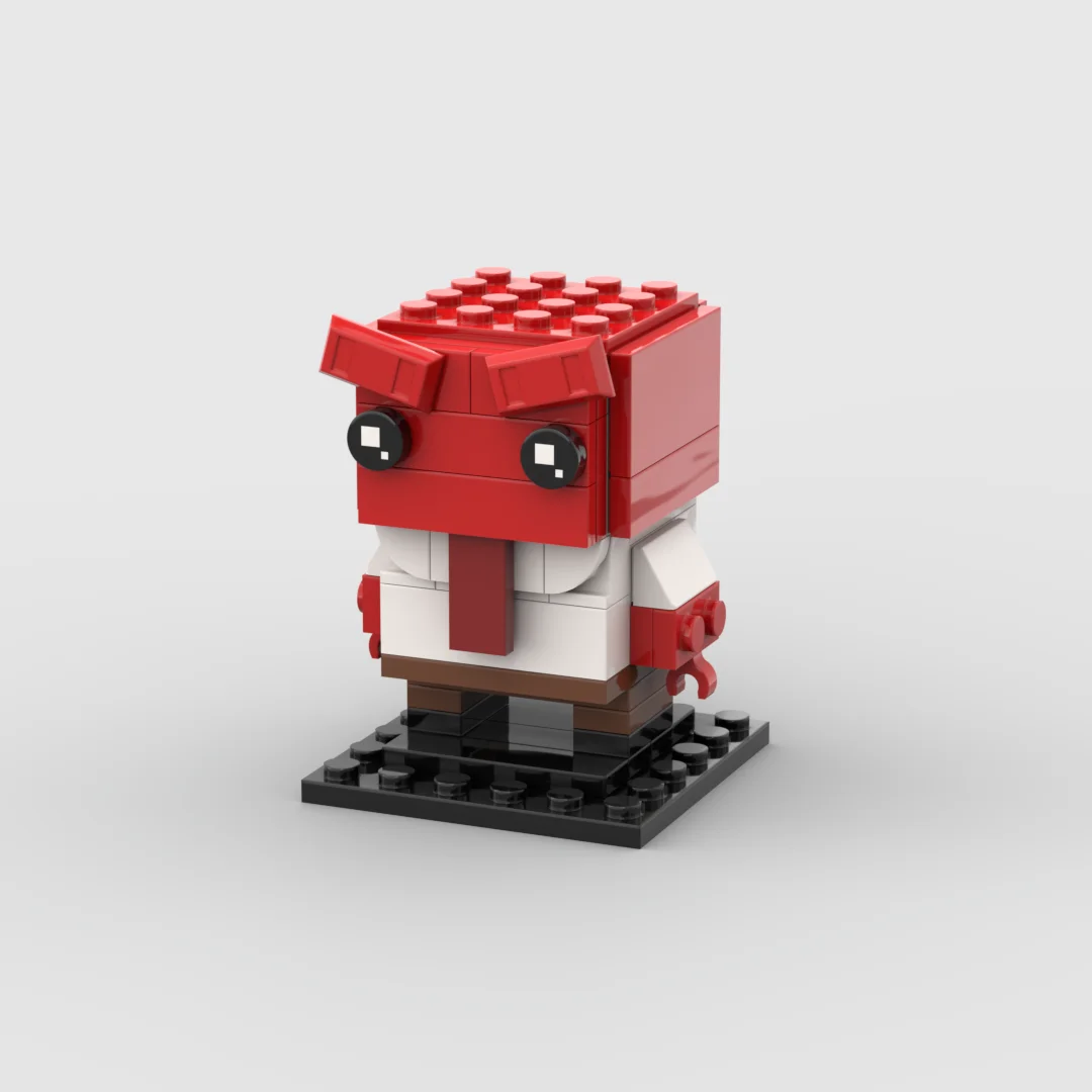 MOC Insides DIY Out Brickheadz Building Blocks Disgust Figures Bricks Educational Toys for Children 4