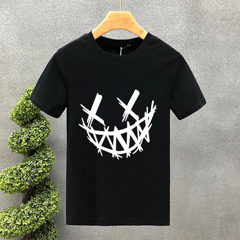 T-shirt uomo oversize in cotone con stampa creativa_voghion.com