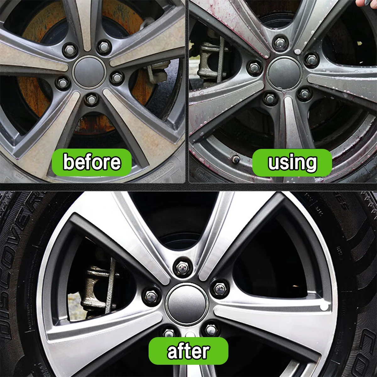 Car Cleaner S18 Car Paint & Wheel Iron Particles Powder Cleaning Super Rust Dust Remover Spray Metal Surface Defender Auto Rim Cleaner