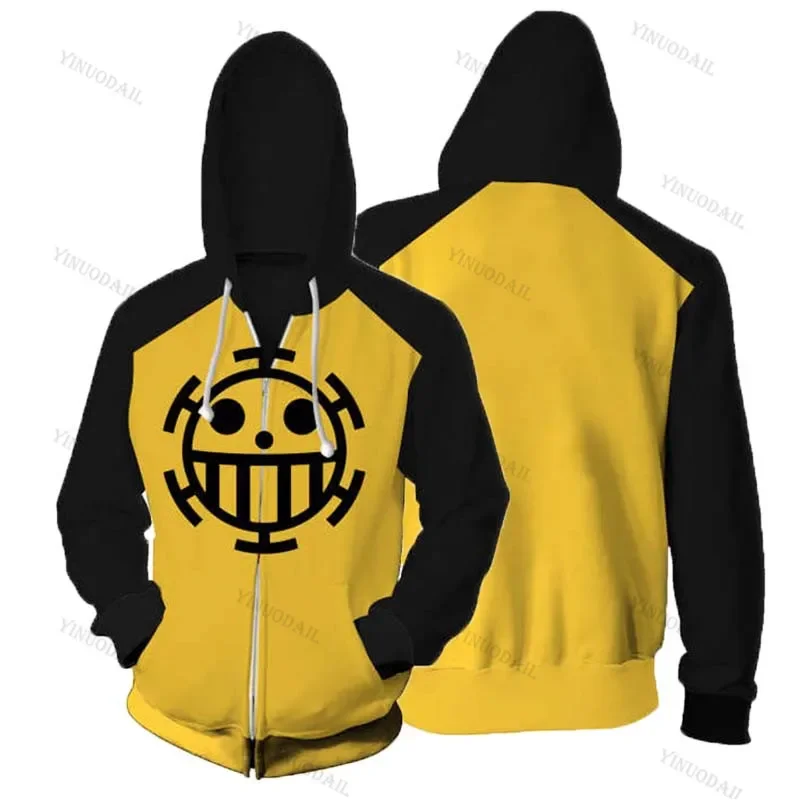 thumbnail image 1 of Sudadera con capucha de anime con estampado 3D, sudadera tipo pulóver, mono D Luffy, Ace, Sabo, Shanks, Law, traje de chándal de batalla, ropa de abrigo informal, 1 of 5