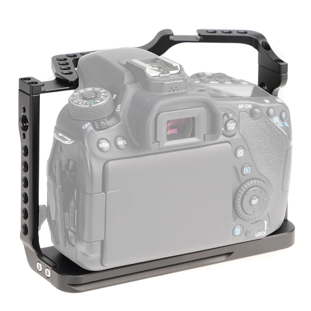 fotga alumínio dslr câmera gaiola kit suporte para canon fotografia câmera gaiola
