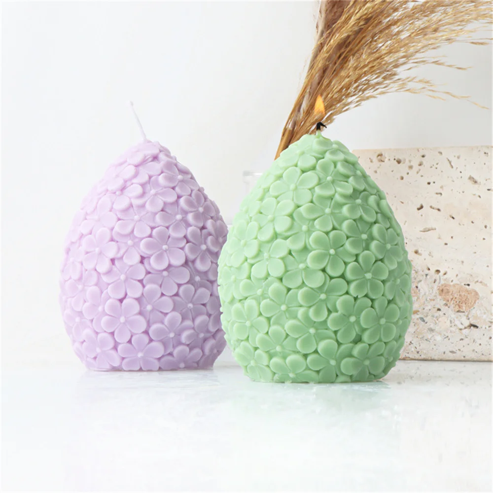 Easter Periwinkle Egg Candle Mold DIY Chocolate Handmade Soap Plaster