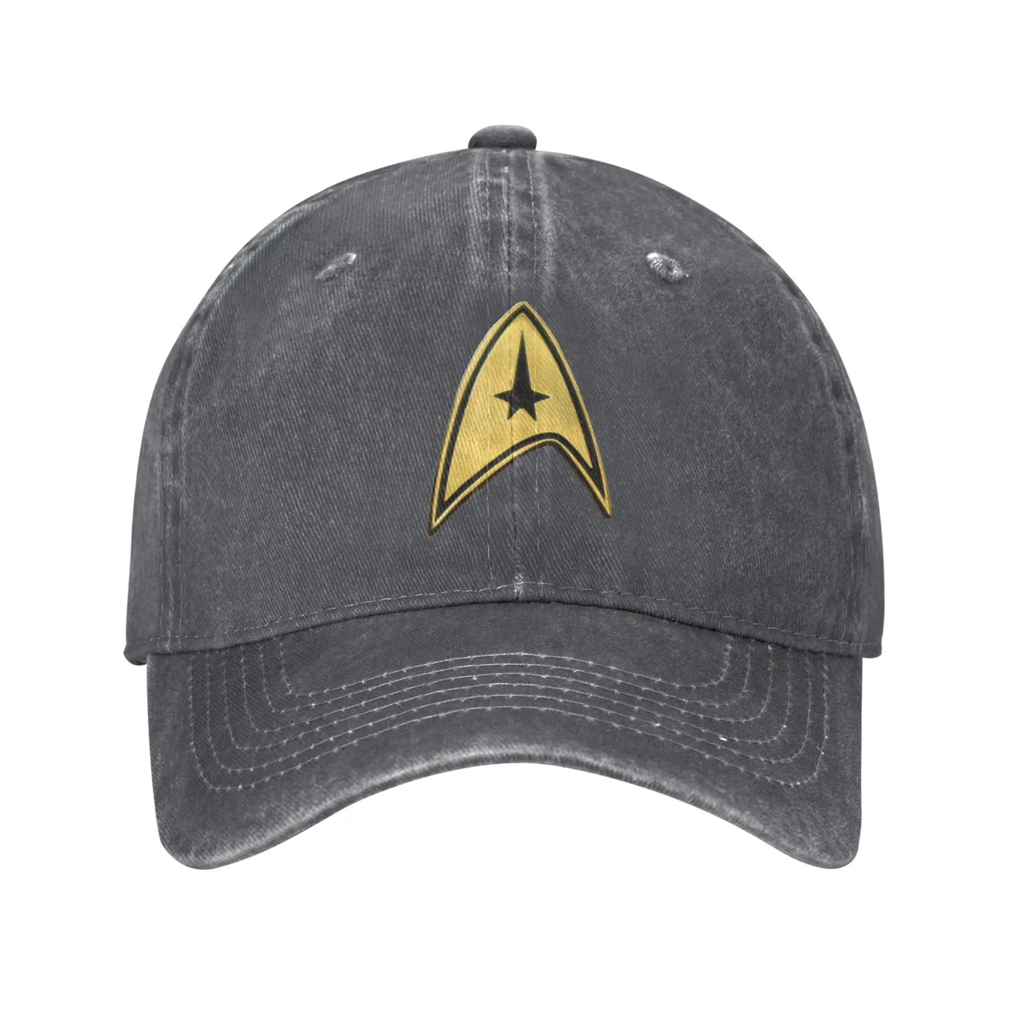 Star Treks Science-Fiction-TV-Serie, gewaschene Denim-Kappe, lässige Baseballkappen, verstellbare Mütze, Sommer-Unisex-Baseballmützen