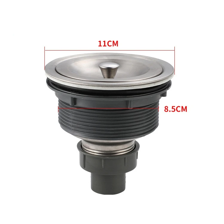 Description Picture 2 of item1PC Stainless Steel Sink Drain Basin Drainer Waste Strainer Plug Removable Waste Basket Sealing Lid Kitchen Bathroom Accessories