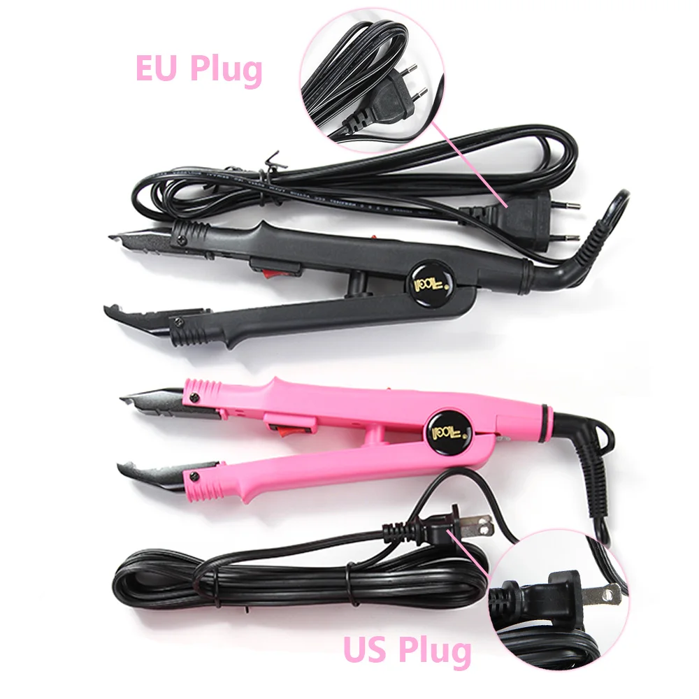 Hair Extensions Tool Set Fusion Heat Iron Hair Extensions Heat Tool Fusion Glue Protector Templates Clips Finger Protector