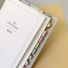 

6sheets Gradient Color Label Index Sticker Sticky Notes Bookmark Paper Sticker Notepad Bookmark Supplies Kawaii Stationery
