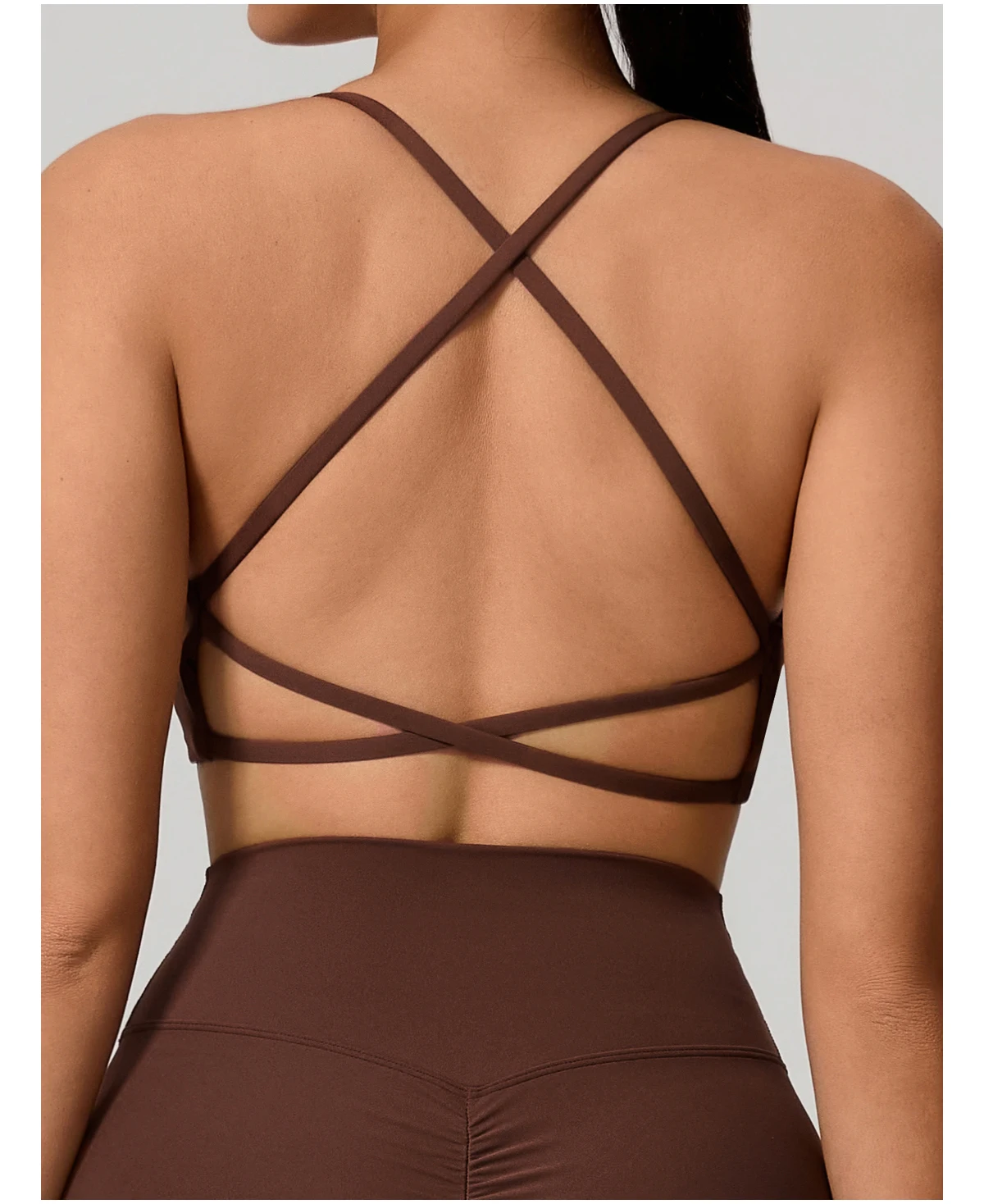 Ctenkevet Sommer Damen Push-Up Sport-BH Atmungsaktives Weiches Yoga-Workout-Top Rückenfreies Fitness Crop Gym Unterwäsche für Frauen – Detail 29