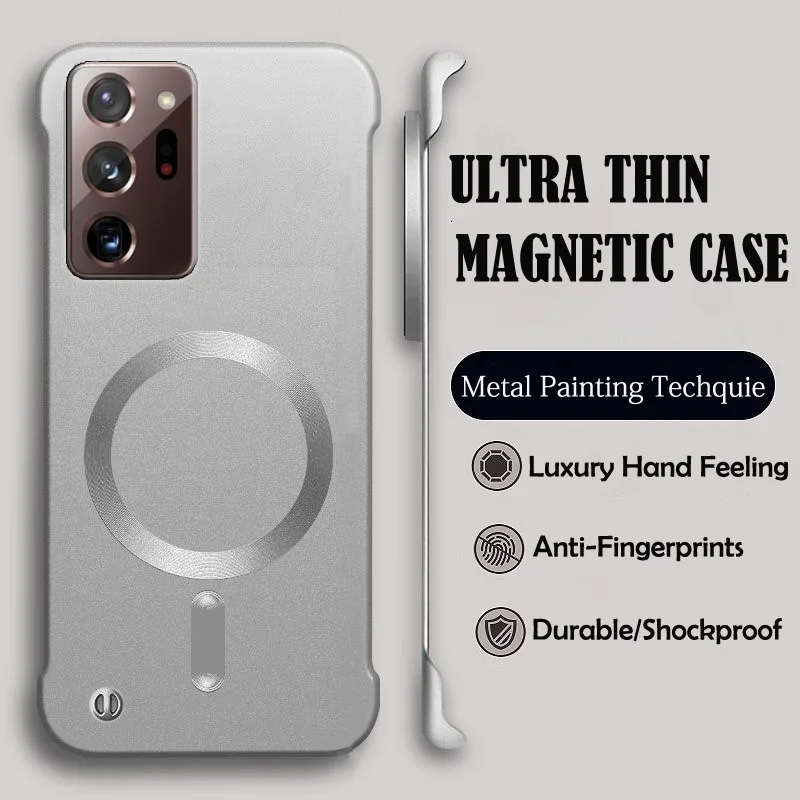 Luxury Magnetic Wireless Charging Phone Case - Premium Hard Protective Cover