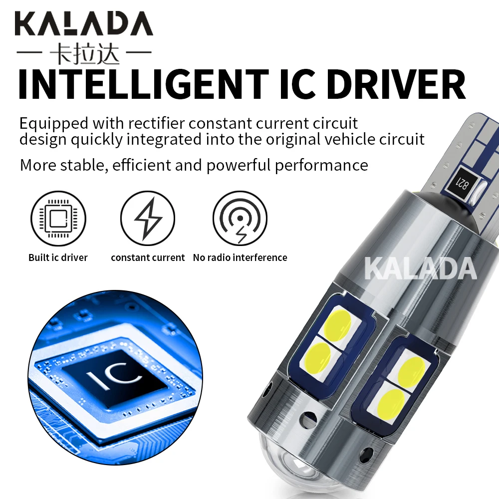 ڵ ׸ ̵ Ʈ Ŀ  , 2x ǰ W5W T10 LED CANBUS  , 5W5 12V 3030 SMD, ſ  ڵ 