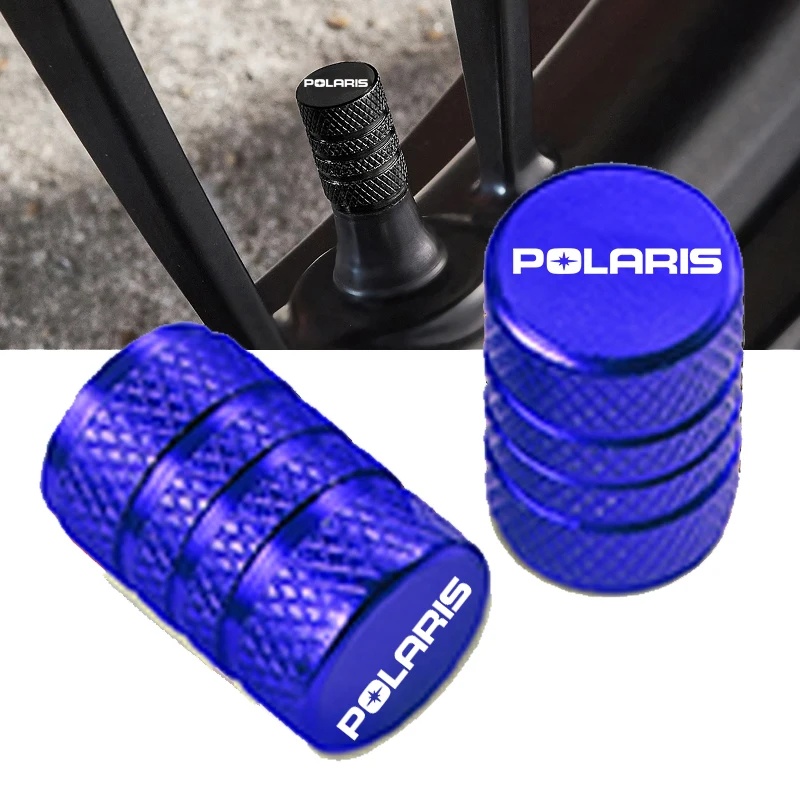 Car Wheel Tire Valve Caps Tyre Stem Covers Airdust Waterproof For POLARIS Auto Accessories Wheel Valve Caps