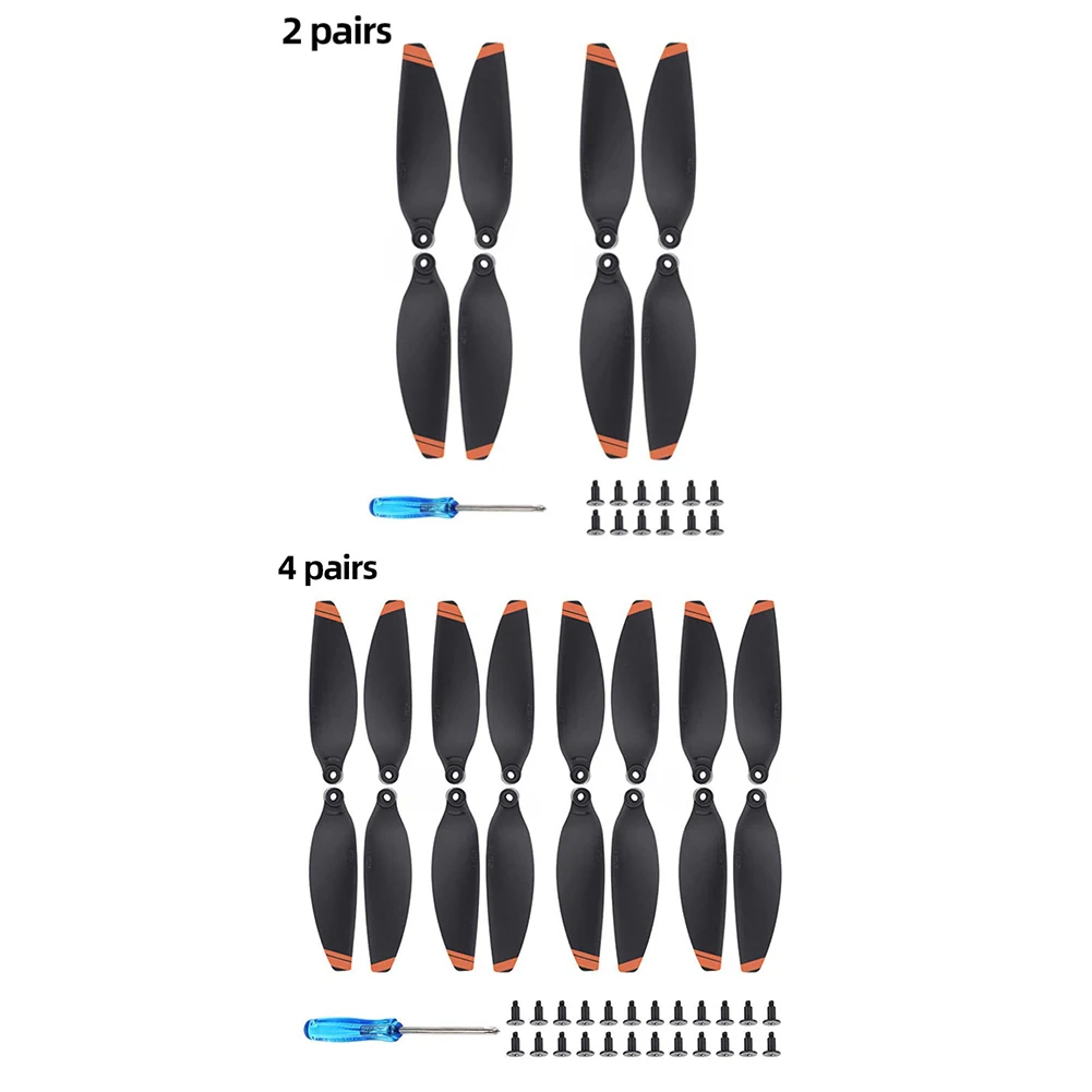 프로펠러 블레이드 2/4쌍 예비 부품 드론 프로펠러 블레이드 교체 프로펠러 세트 마빅 미니용 경량 액세서리