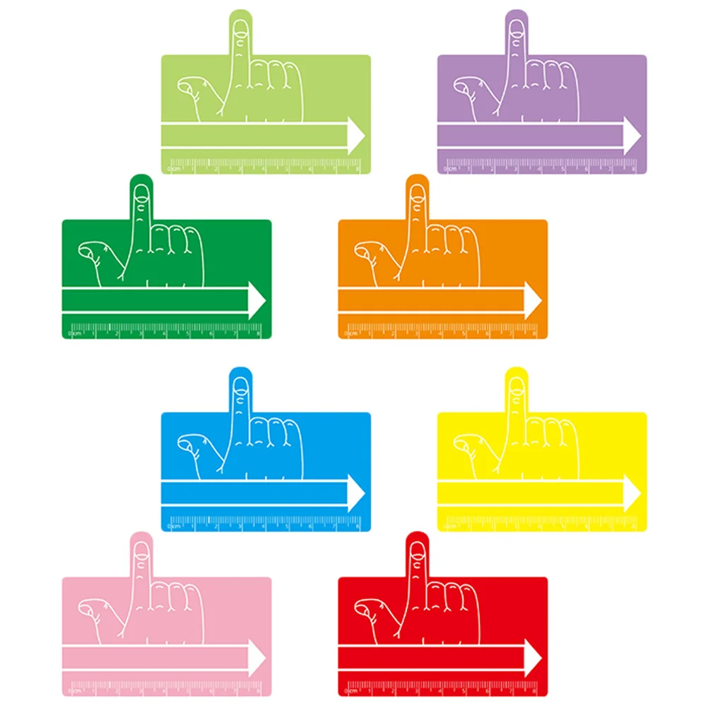 8 Pcs Bookmark Kids Reading Tool Dyslexia Bookmarks Focus Highlight Tools Finger Pad Abs Guide Gifts Child Reading Aids bookmarks stationery supplies