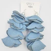 New Bohemia Handmade Four Denim Liner Flower Drop Earrings for Women Statement Earring 1