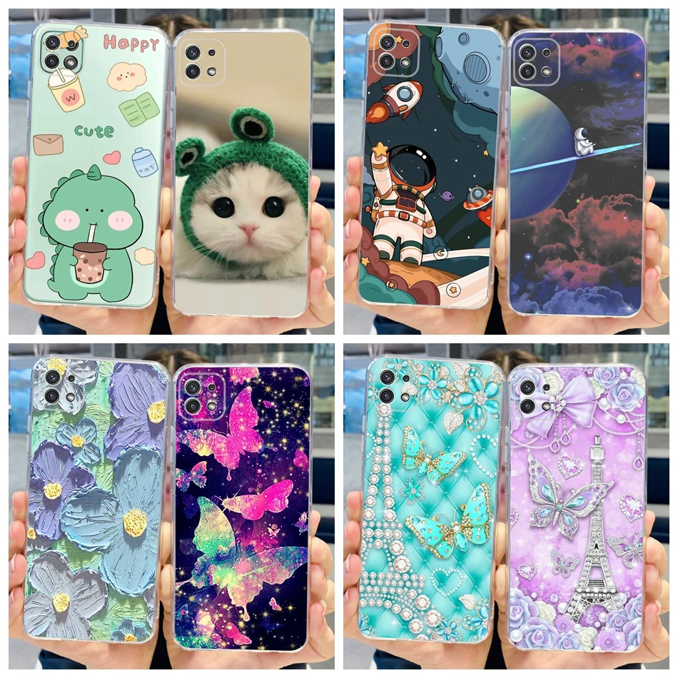 Stylish Transparent TPU Soft Silicone Phone Case