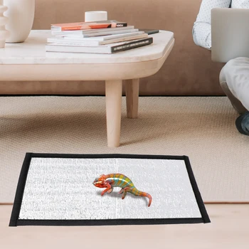 2pcs Heating Pad Lightweight Durable Terrarium Mat Insulation Reptile Reflective Film Snake Winter Warm Pet Nest Bottom 1