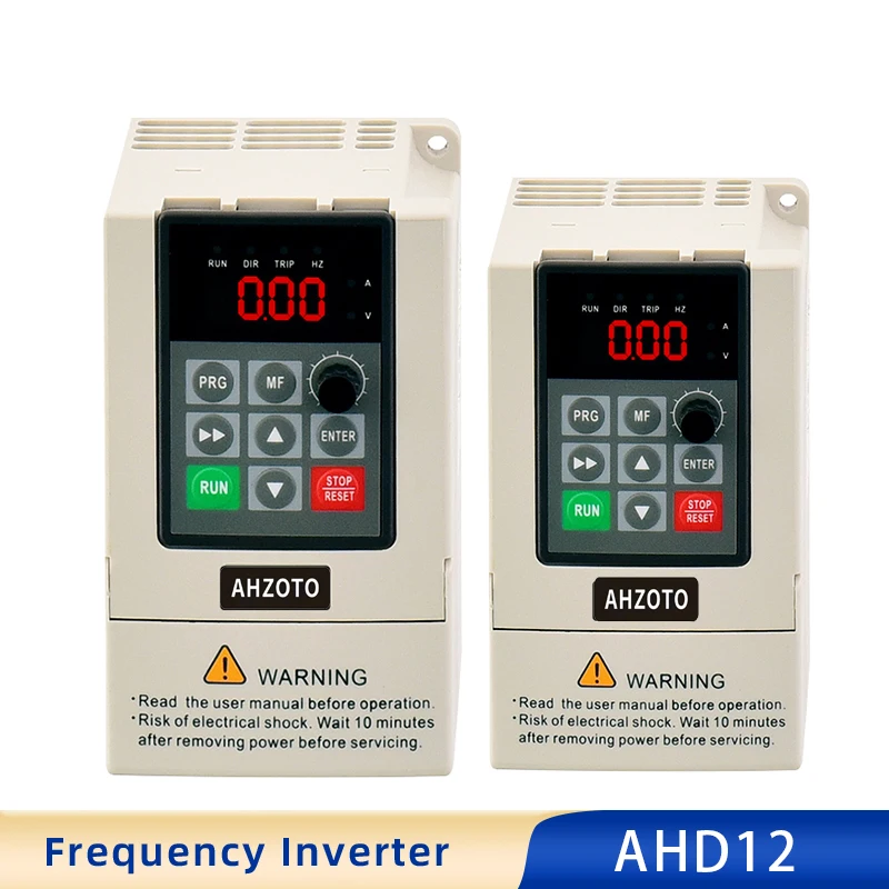 모터 속도 제어 인버터용 가변 주파수 드라이브 컨버터, 경제적인 미니 VFD, AHD12, 220V, 0.75, 1.5, 2.2KW, 1HP, 2HP, 3HP