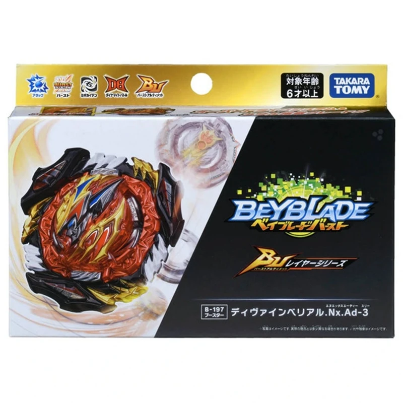 TAKARA TOMY Beyblade Beys B197 Devine / Divine Belial Nx.Ad-3 버스트 DB 베이블레이드 B-197