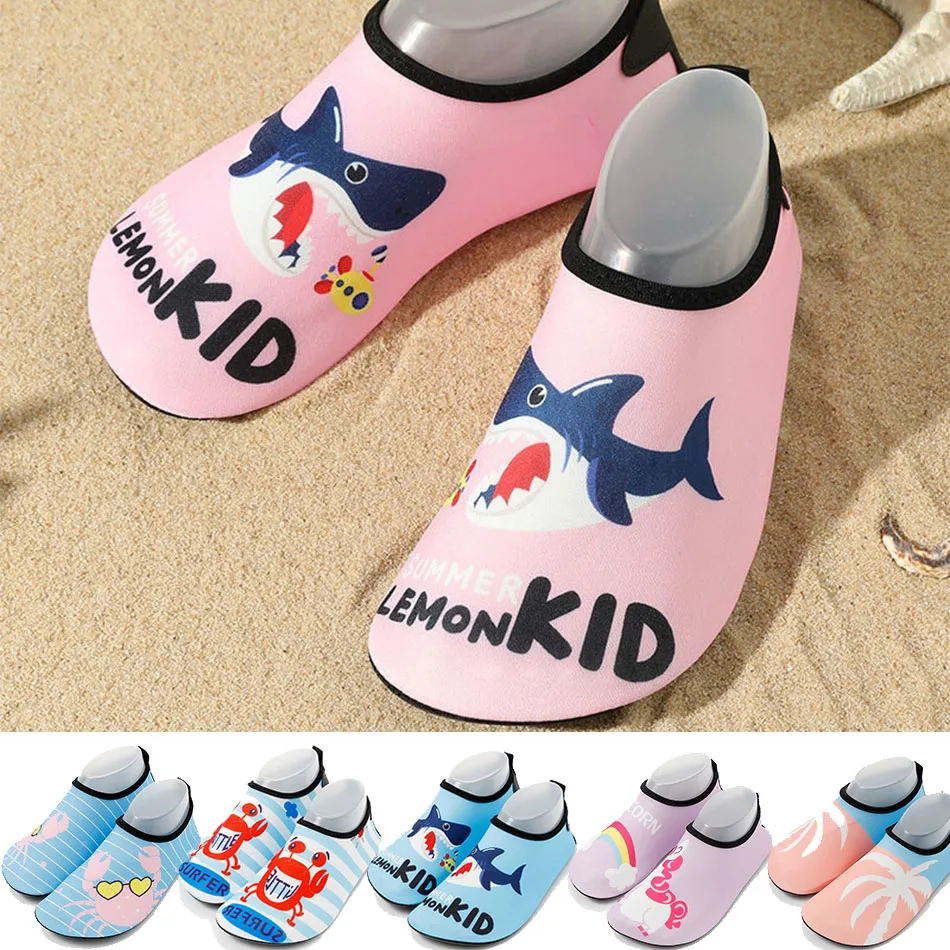 

Kids Shoes Baby Outdoor Barefoot Beach Shoes Boys Girls Swim Quick-Dry Slip on Flats Children Water Sport Socks Slipper