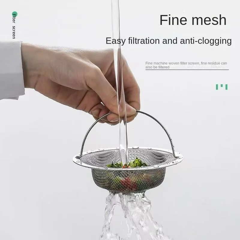Kitchen sink filter stainless steel sink leakage net dishwashing basin filter dishwashing basin universal garbage draining baske
