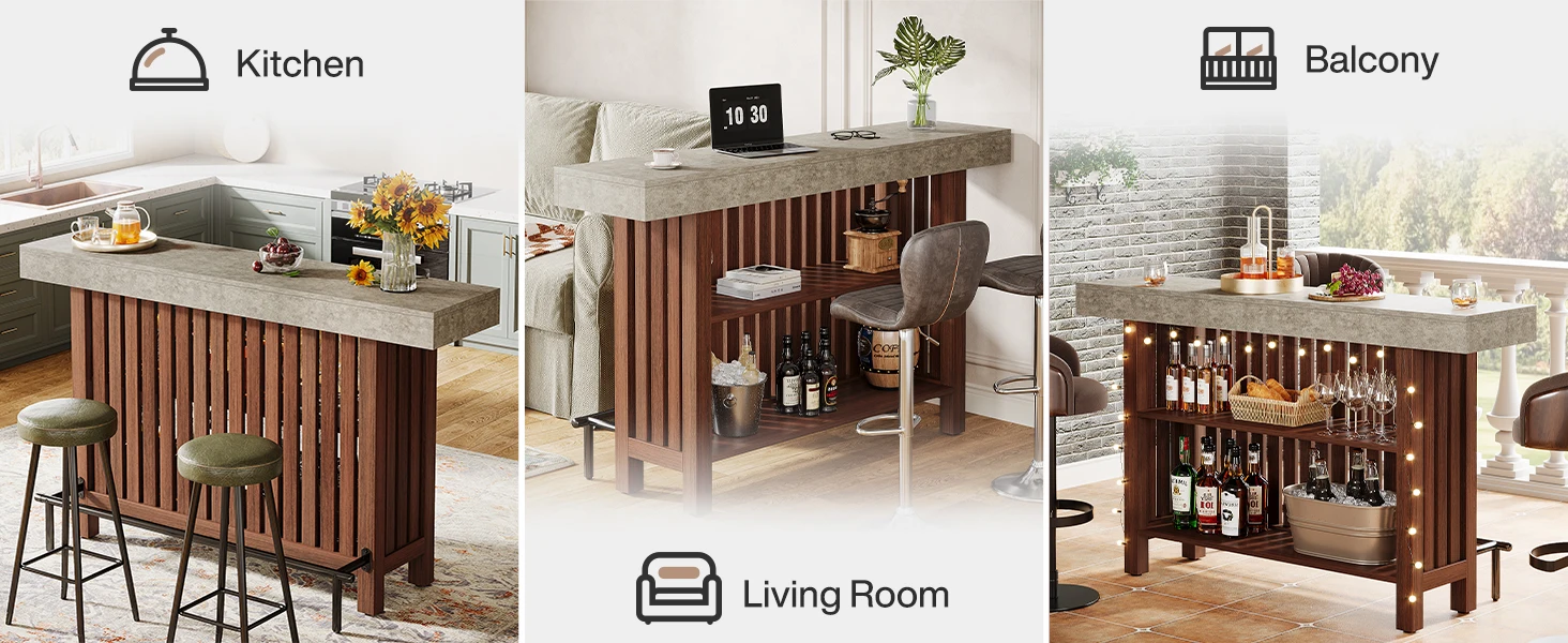 Corner Mini Coffee Bar Cabinet
