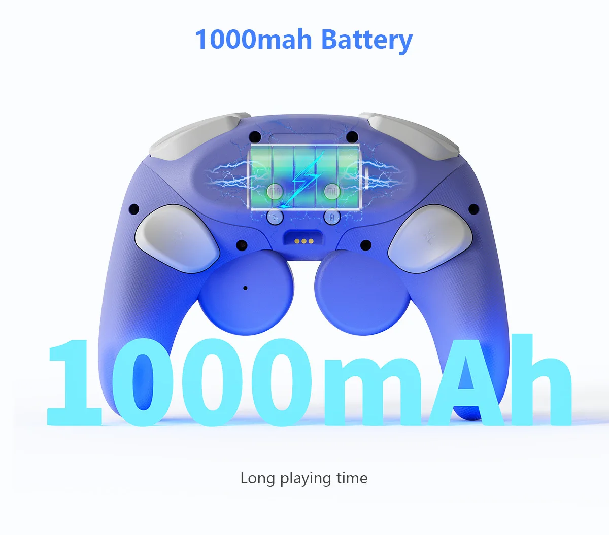LinYuvo Gaming for Switch/Tablet/Android/PC with Wireless Charging Base, Mechanical Button Game Controller