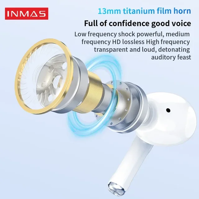 고요한 오디오 경험을 위한 액티브 노이즈 캔슬링 무선 이어폰