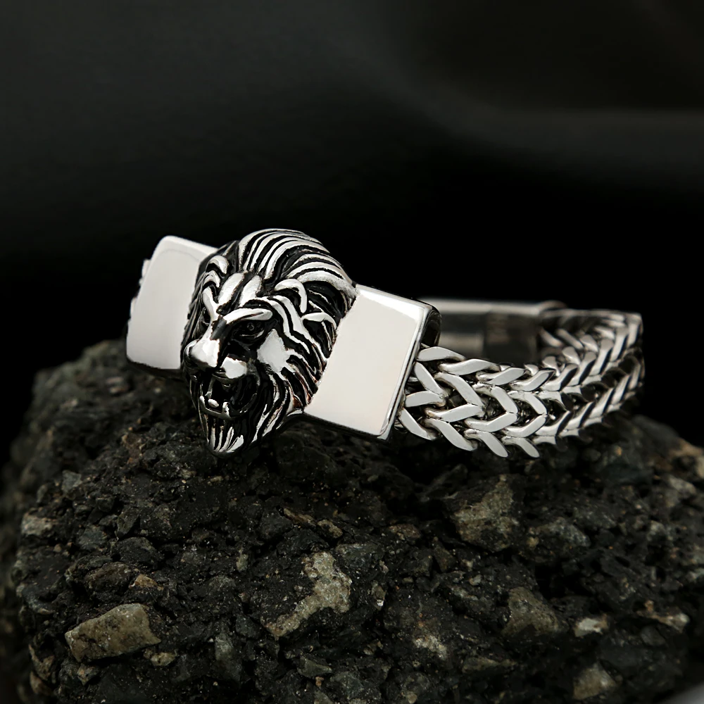 

Модный винтажный женский браслет панк хип-хоп 316L мужские браслеты из нержавеющей стали Роскошные Ювелирные изделия Подарки оптовая продажа