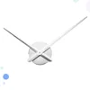DIY Large Cross-stitch Clock Hands Needles Wall Clocks 3D Home Decor Quartz Clock Mechanism Accessories (Golden, without Bat 2