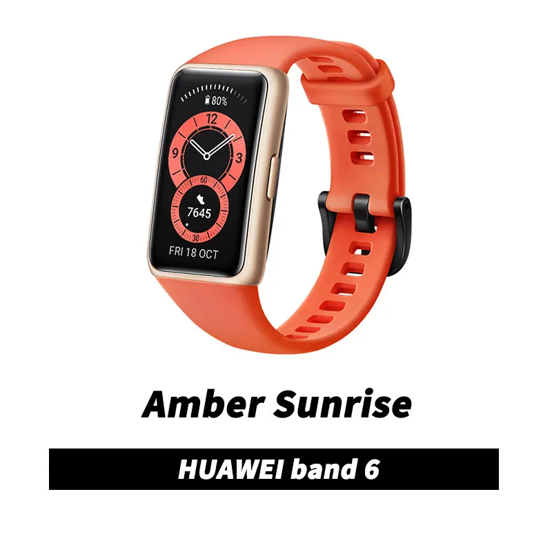 Original Huawei Band 6 Smartband 1.47 inch AMOLED Blood Oxygen Heart Rate Tracker Sleep monitoring 2 Weeks Battery 