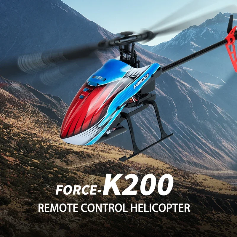 WLtoys XK K200 RC 헬리콥터 4CH 2.4G 원격 제어 비행기 광학 흐름 포지셔닝 공기 압력 고정 높이 비행기 완구