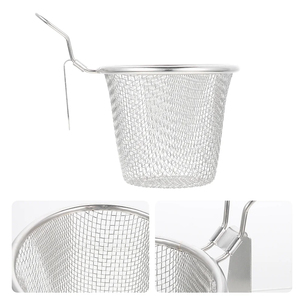 

Pasta Filter Strainer Reusable Strainer Basket Food Colander Household Filter Spoon for Vegetable French Chips Onion Rings