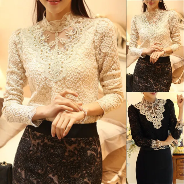 formal lace blouse