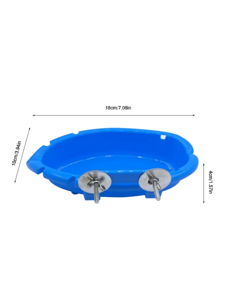 Bird Baths Tub Bowl Basin Parrot Cage Hanging Ing Box Bath Supplies Room Feeder