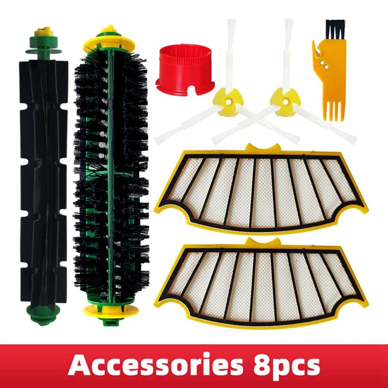 For IRobot Roomba 500 Series 510 530 535 550 560 570 580 Robot Vacuum Cleaner Main Side Brush Hepa Filter Front Wheel 6
