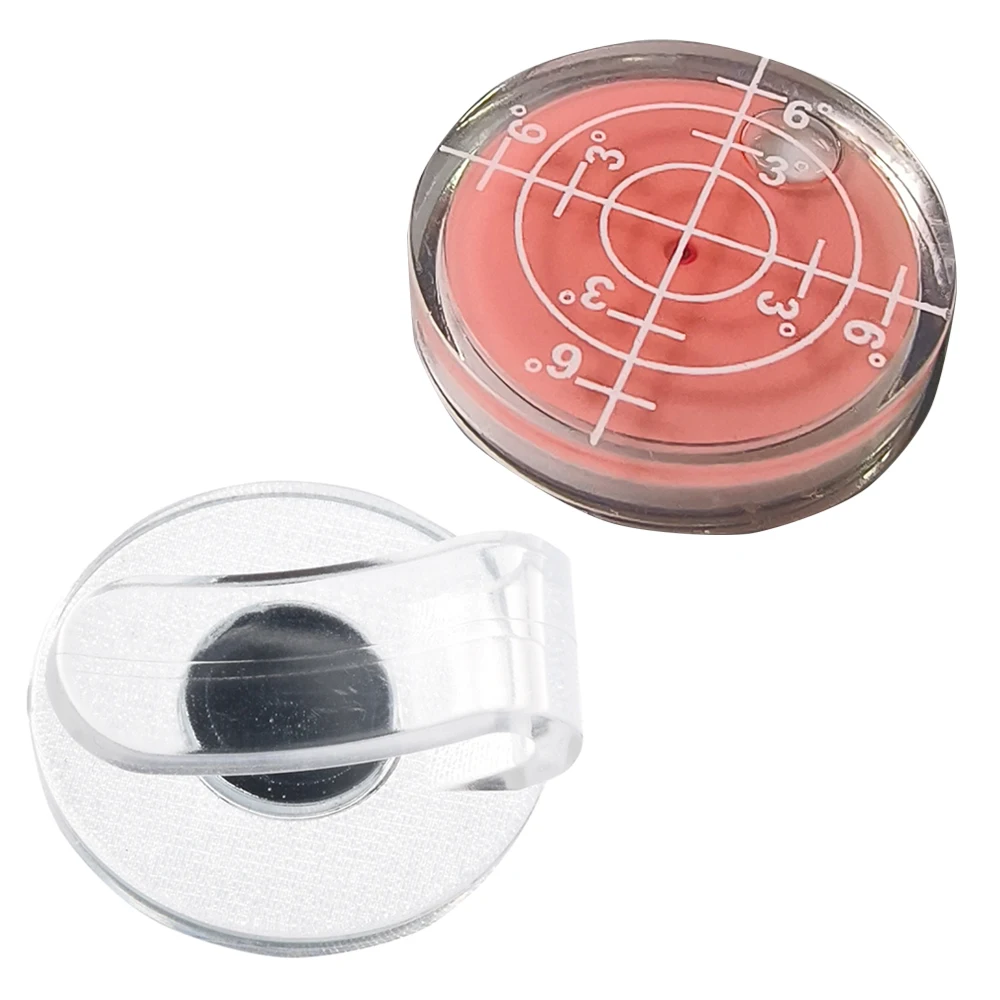Golf Hat Cap Clip with Detachable Magnetic Ball Marker and Level Function
