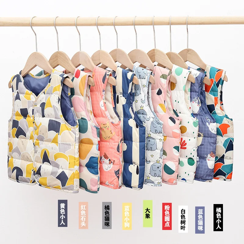 

Autumn winter new boys girls' children's down vest