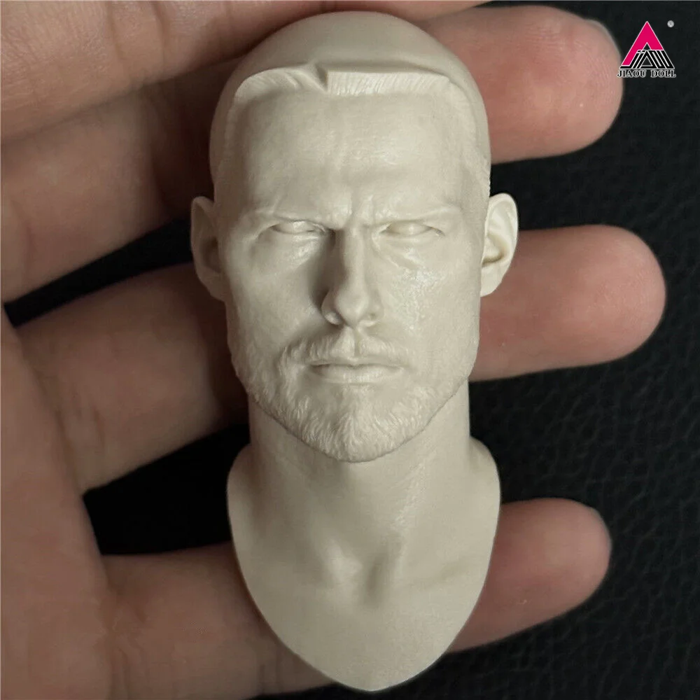 

Unpainted 1/6 Male Samurai Head Sculpt Tom Cruise Head Carved For 12" Male Action Figure Body Toys