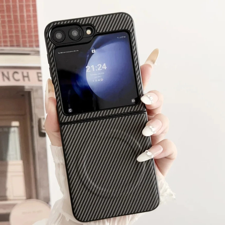 Ultra-Thin Carbon Fiber MagSafe-Compatible Case with Magnetic Wireless Charging