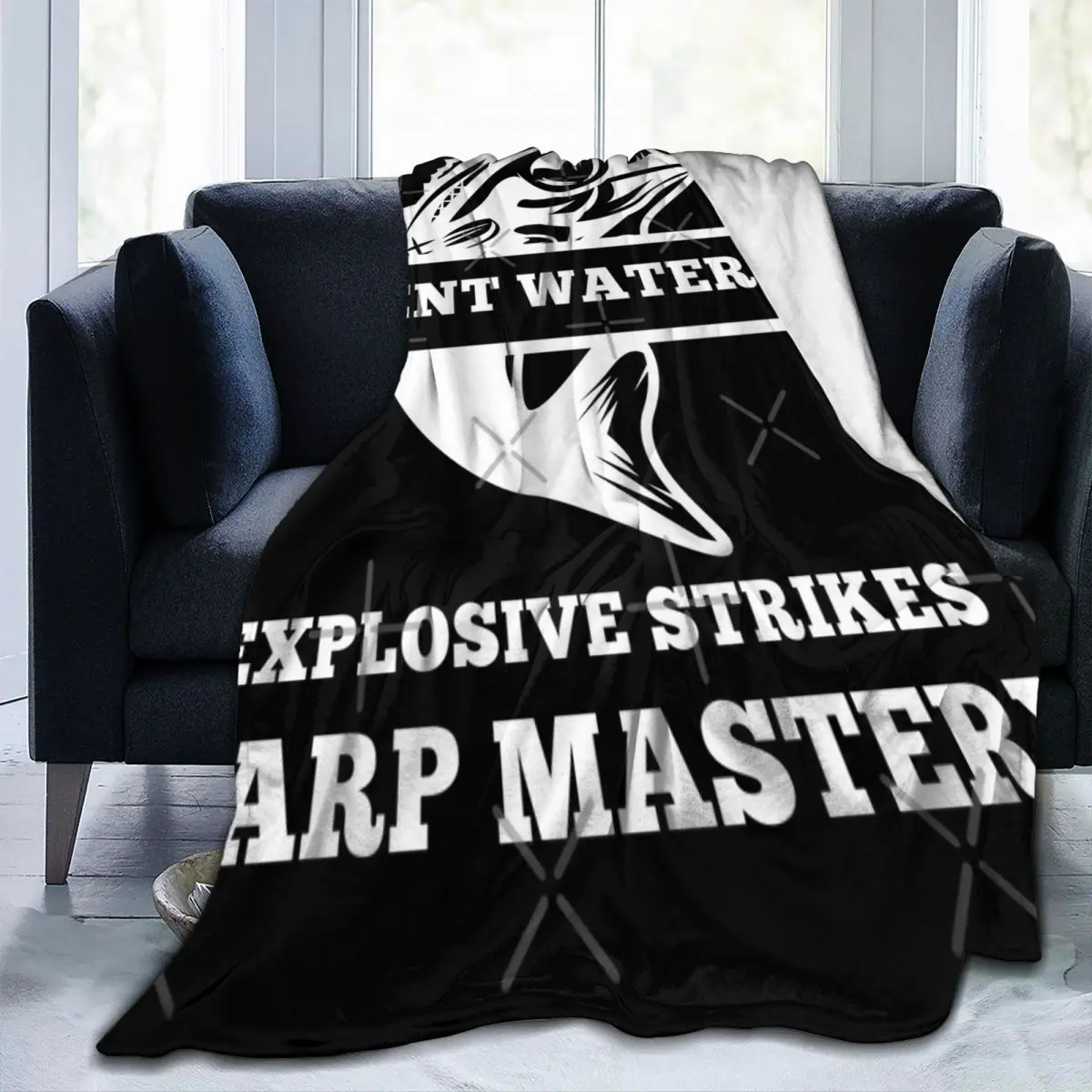 

Silent Waters Explosive Strikes Carp Mastery Ultra-Soft Fleece Blanket Blanket Personalized Portable For Bedroom Multi Style