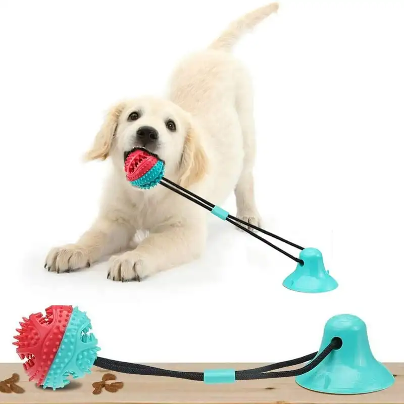 Interactive Dog Chew Suction Cup Tug Toy