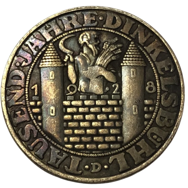 1928 Germania 3 Moneta Per Fotocopie Reichsmark Dinkelsbuhl